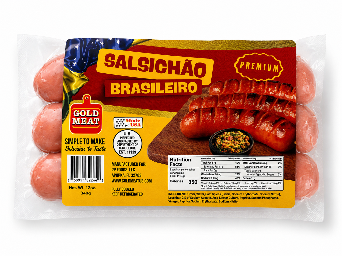 Salsichão Brasileiro — Hot Dogs from Gold Meat