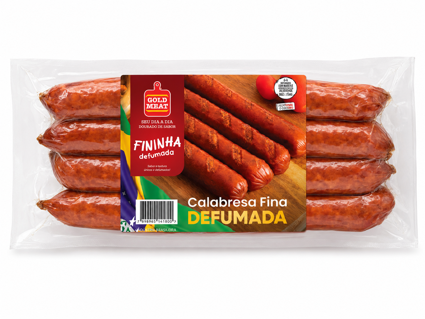 Calabresa Fina Defumada — Smoked Sausage from Gold Meat