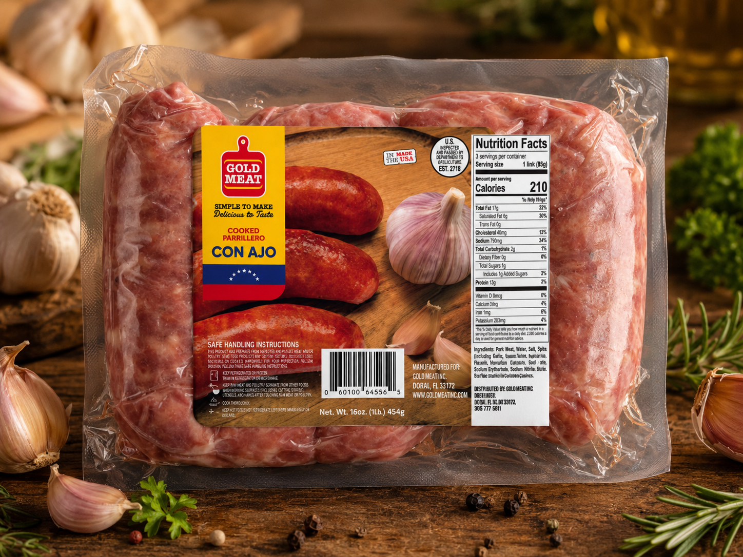 Chorizo Parrillero Con Ajo